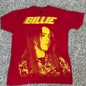 Red/yellow Billie Ellish Tee-shirt